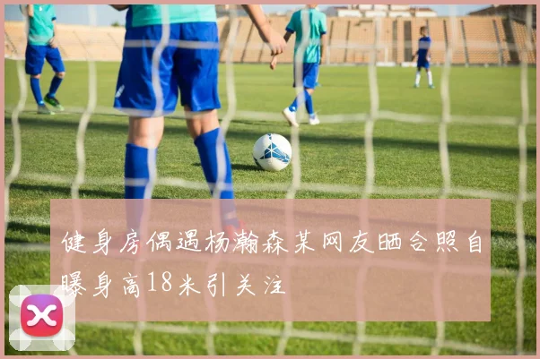 健身房偶遇杨瀚森某网友晒合照自曝身高18米引关注